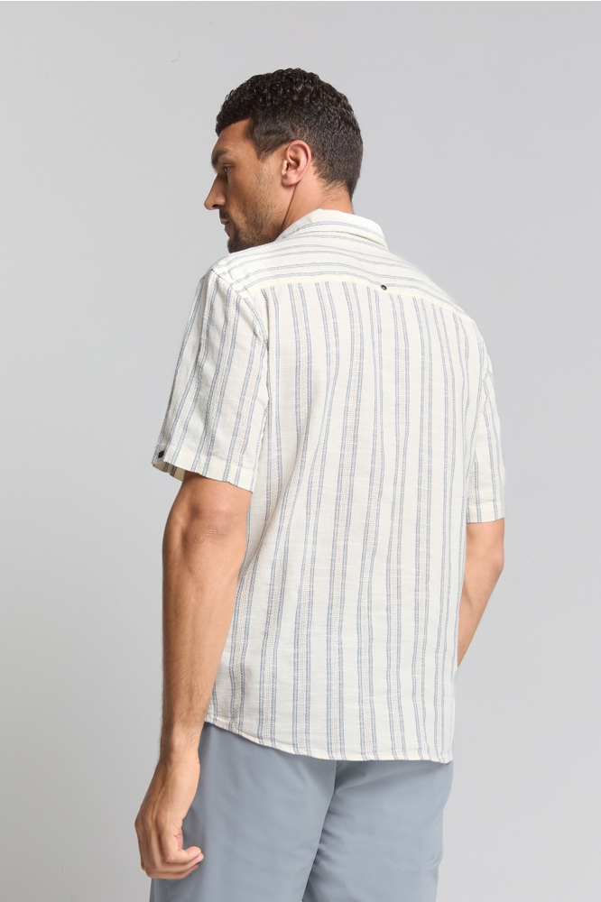 GESTREEPT SHIRT 28460431 011 OFFWHITE